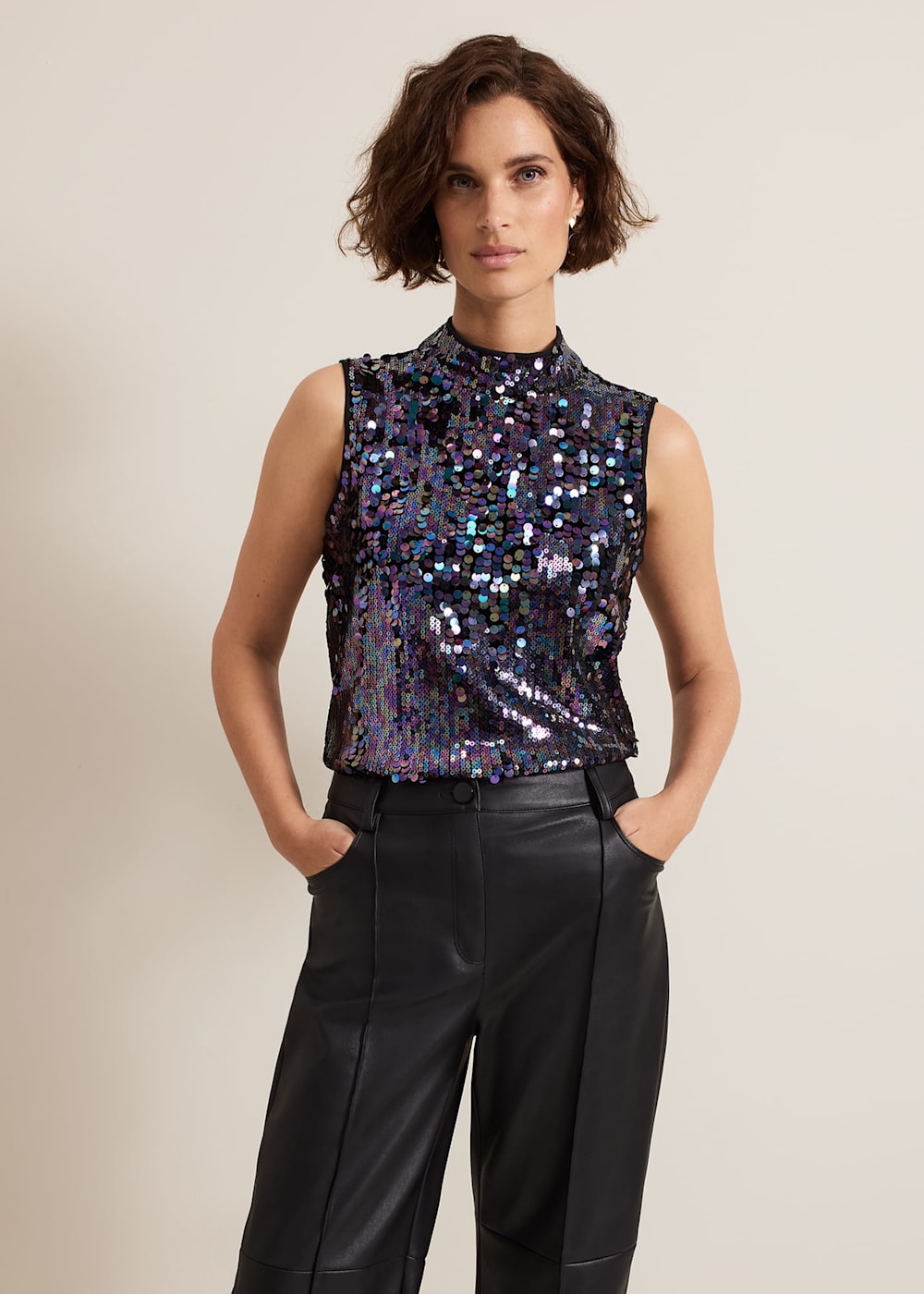Phase eight sequin top shop