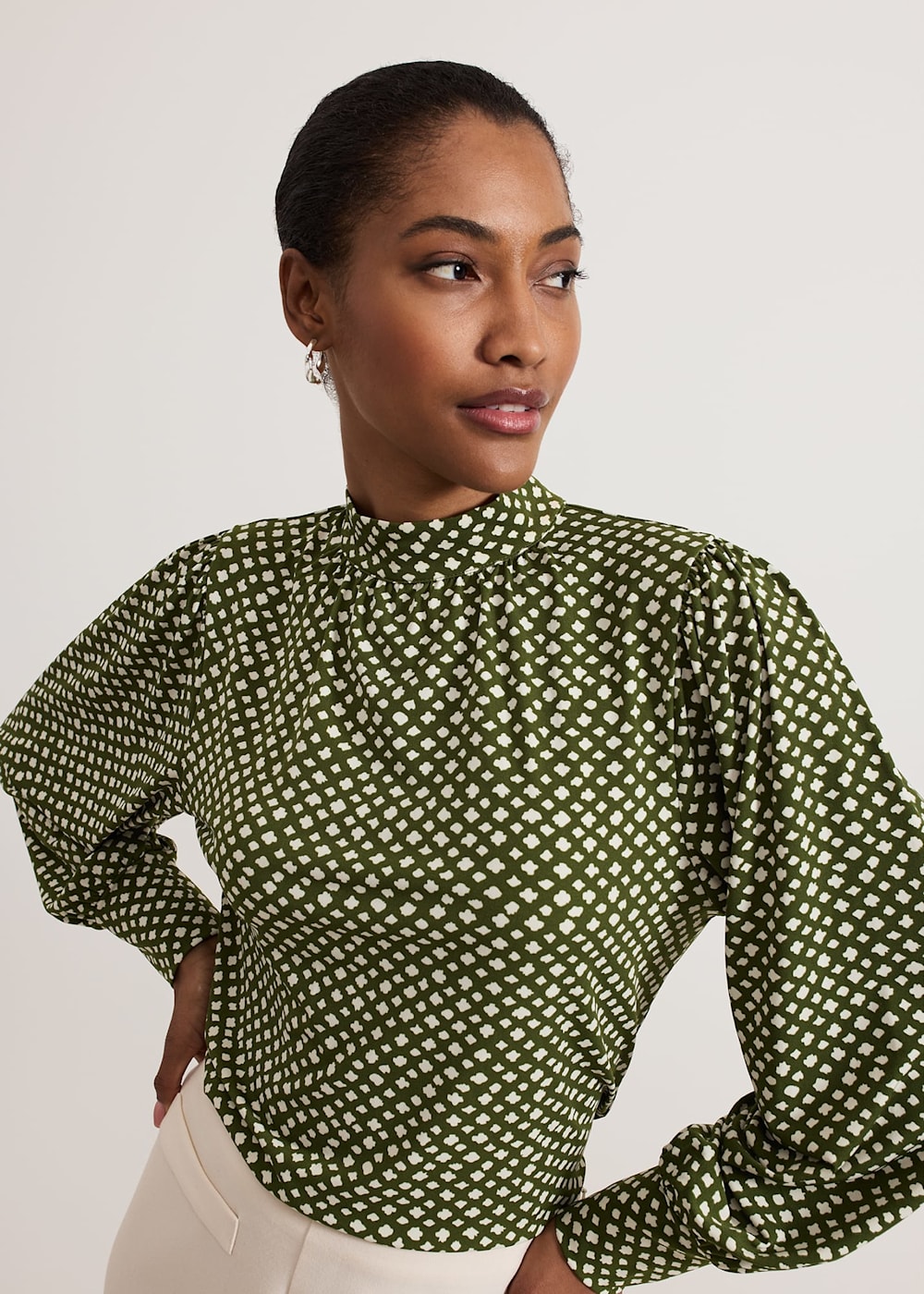 Phase Eight Esme High Neck Printed Top