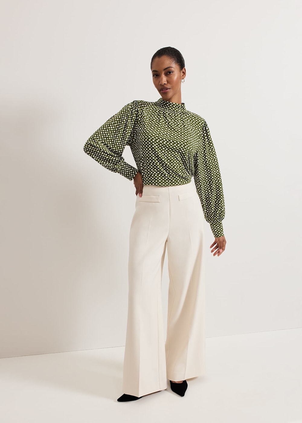 Phase Eight Esme High Neck Printed Top