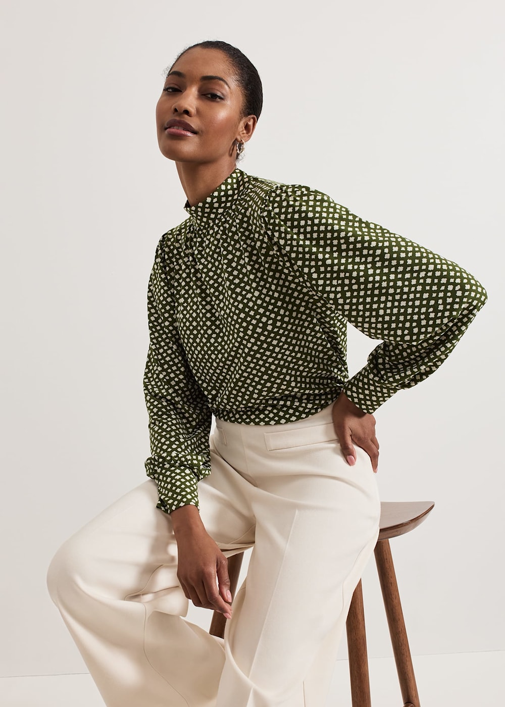 Phase Eight Esme High Neck Printed Top