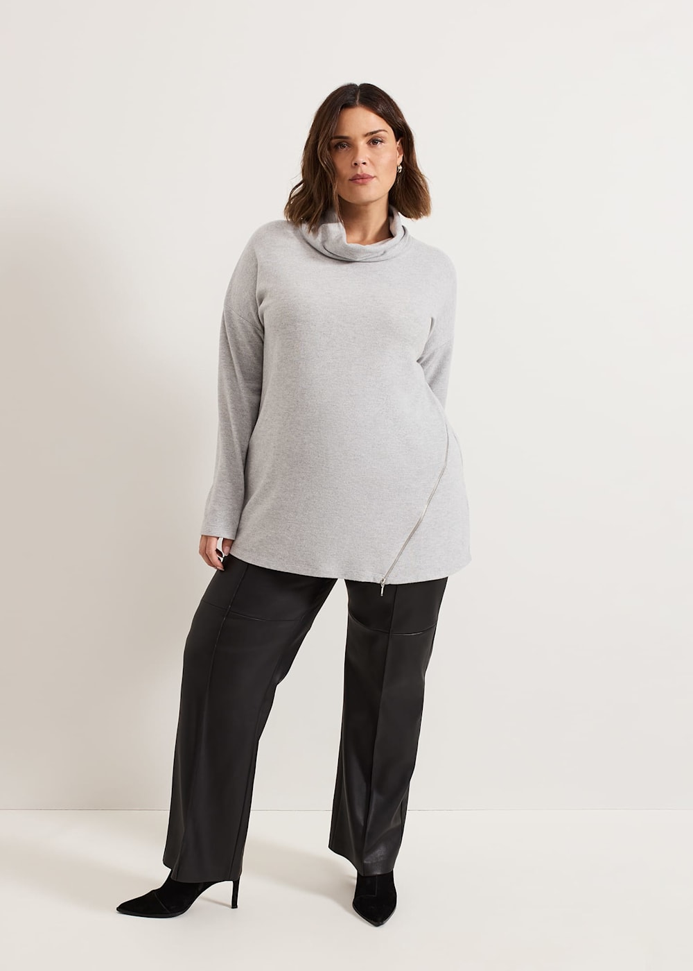 Phase Eight Klara Grey Snuggle Top