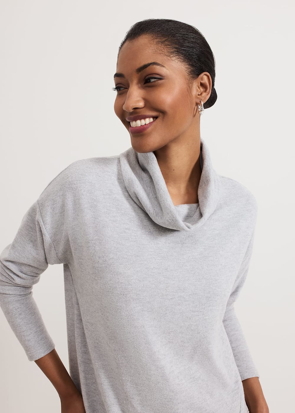 Phase Eight Klara Grey Snuggle Top Phase Eight Klara Grey Snuggle Top