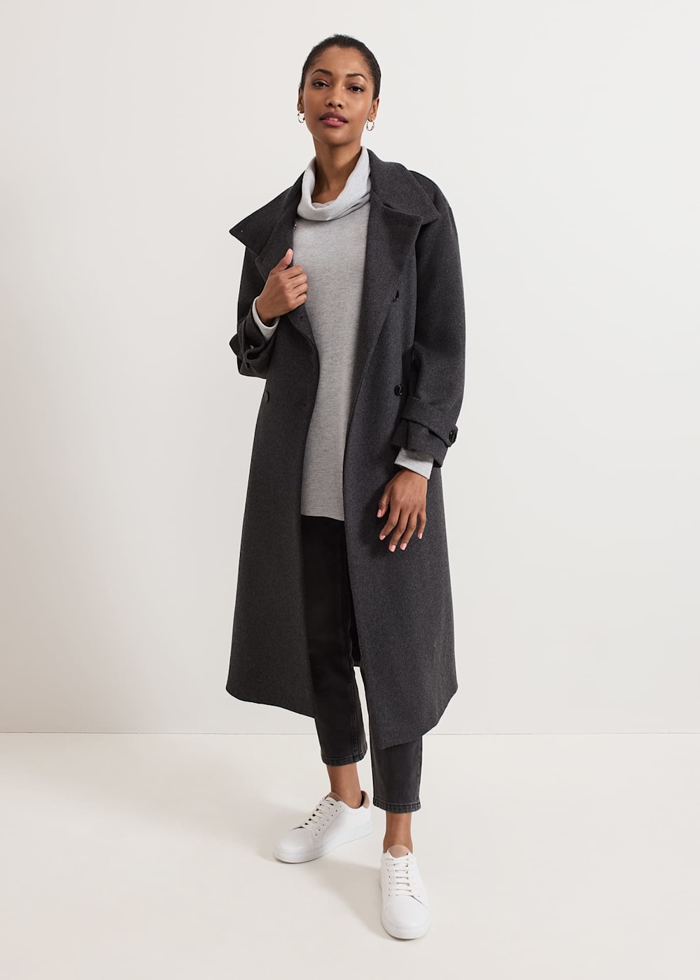 Phase Eight Klara Grey Snuggle Top Phase Eight Klara Grey Snuggle Top