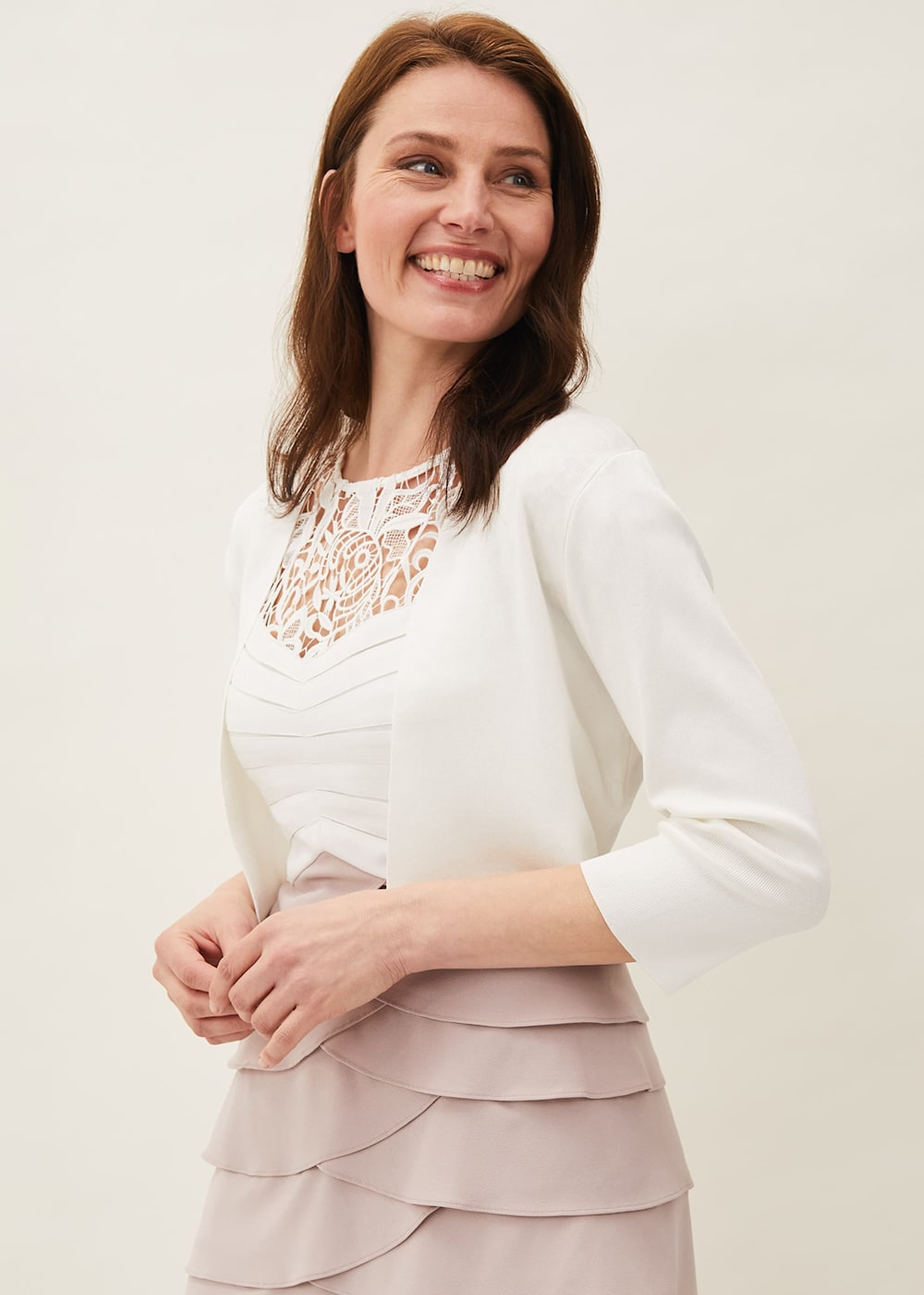 Phase eight salma knit jacket pink discount