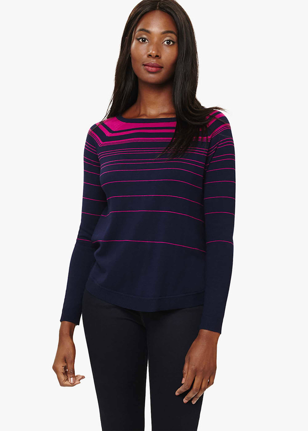 Terza Stripe Swing Knitted Jumper