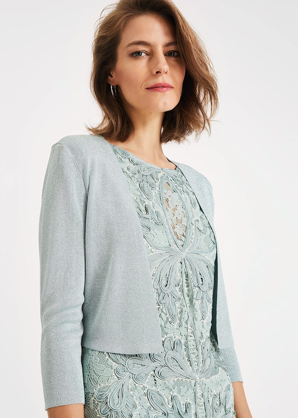 Salma Shimmer Knitted Jacket Phase Eight ROW