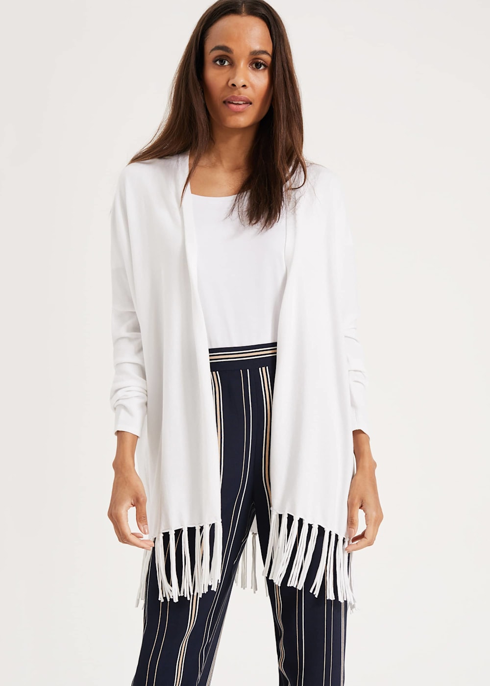 White tassel cardigan cheap