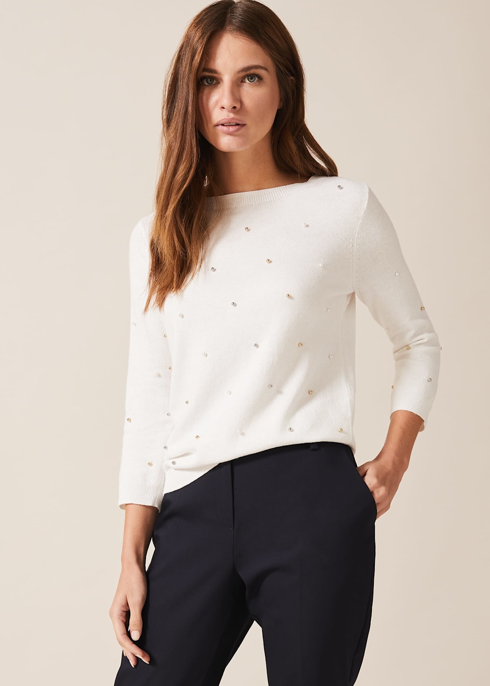 Phase eight white jumper on sale