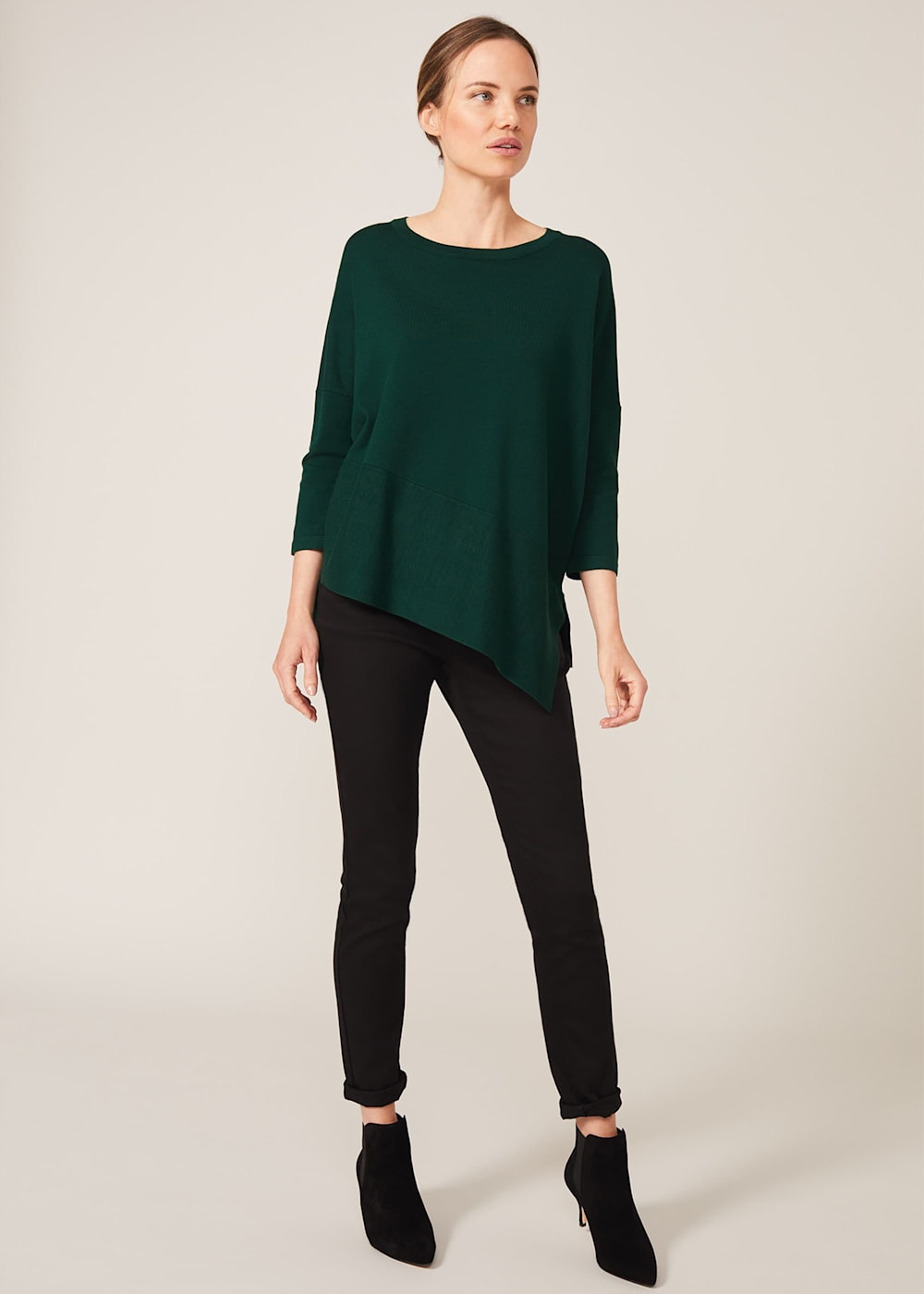 Agatha Asymmetric Hem Knit Top | Phase Eight UK |