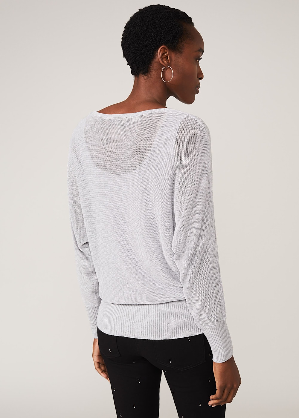 Eydie Metallic Knit Top | Phase Eight ROW |