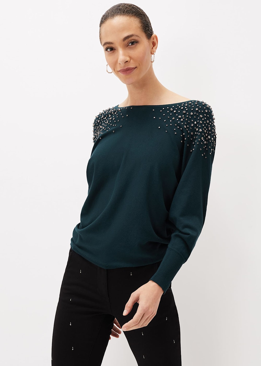 Bernarda Embellished Shoulder Jumper Phase Eight UK