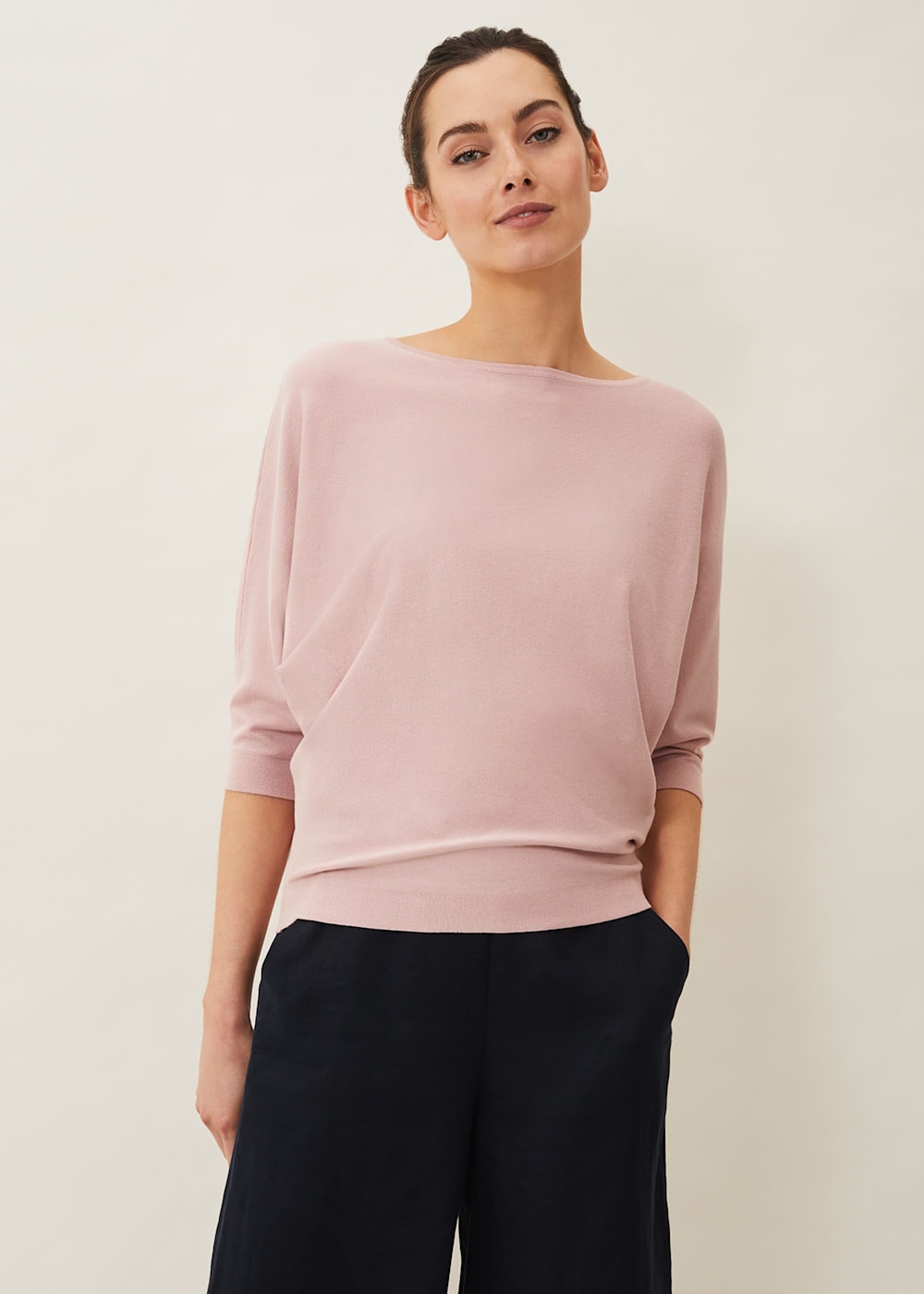 Fine knit pink jumper online