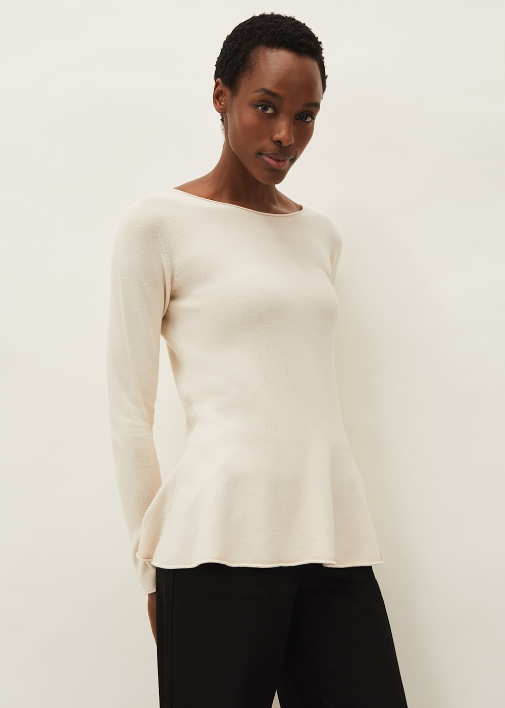 Peplum shirt jumper deals