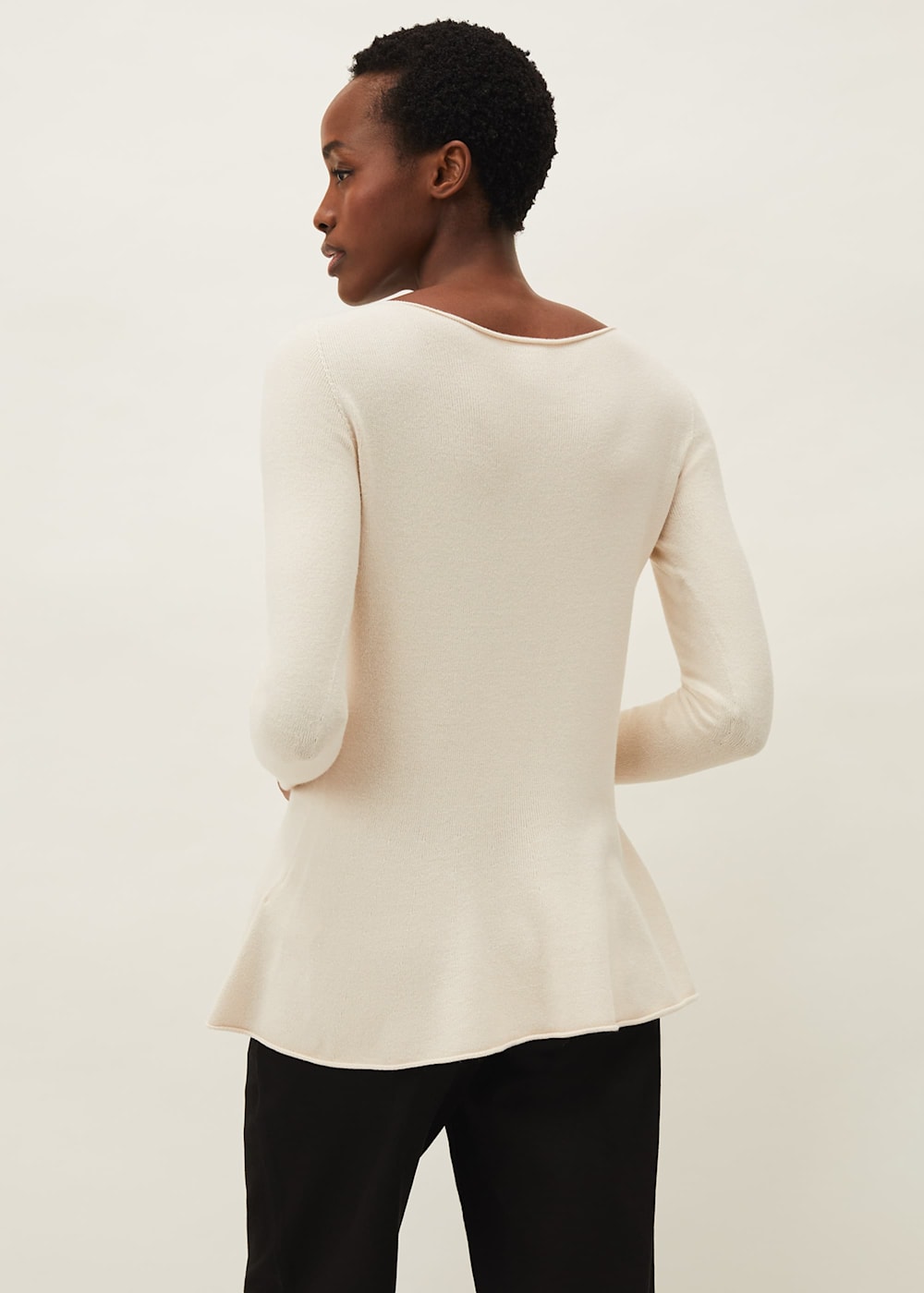 Peplum jumper shirt sales