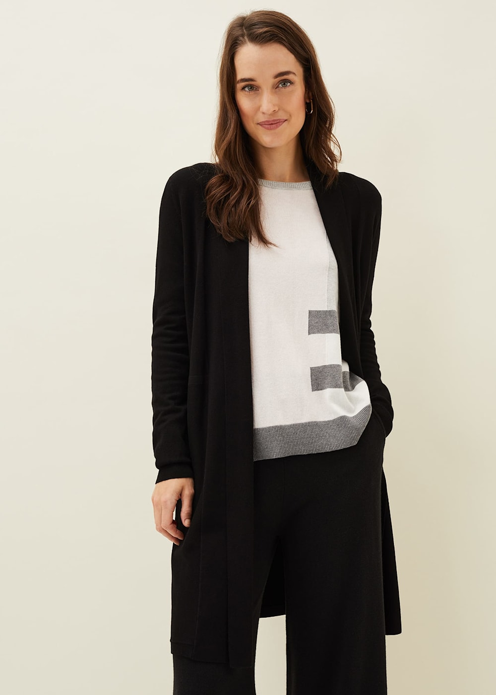 Elegant long cardigan shop