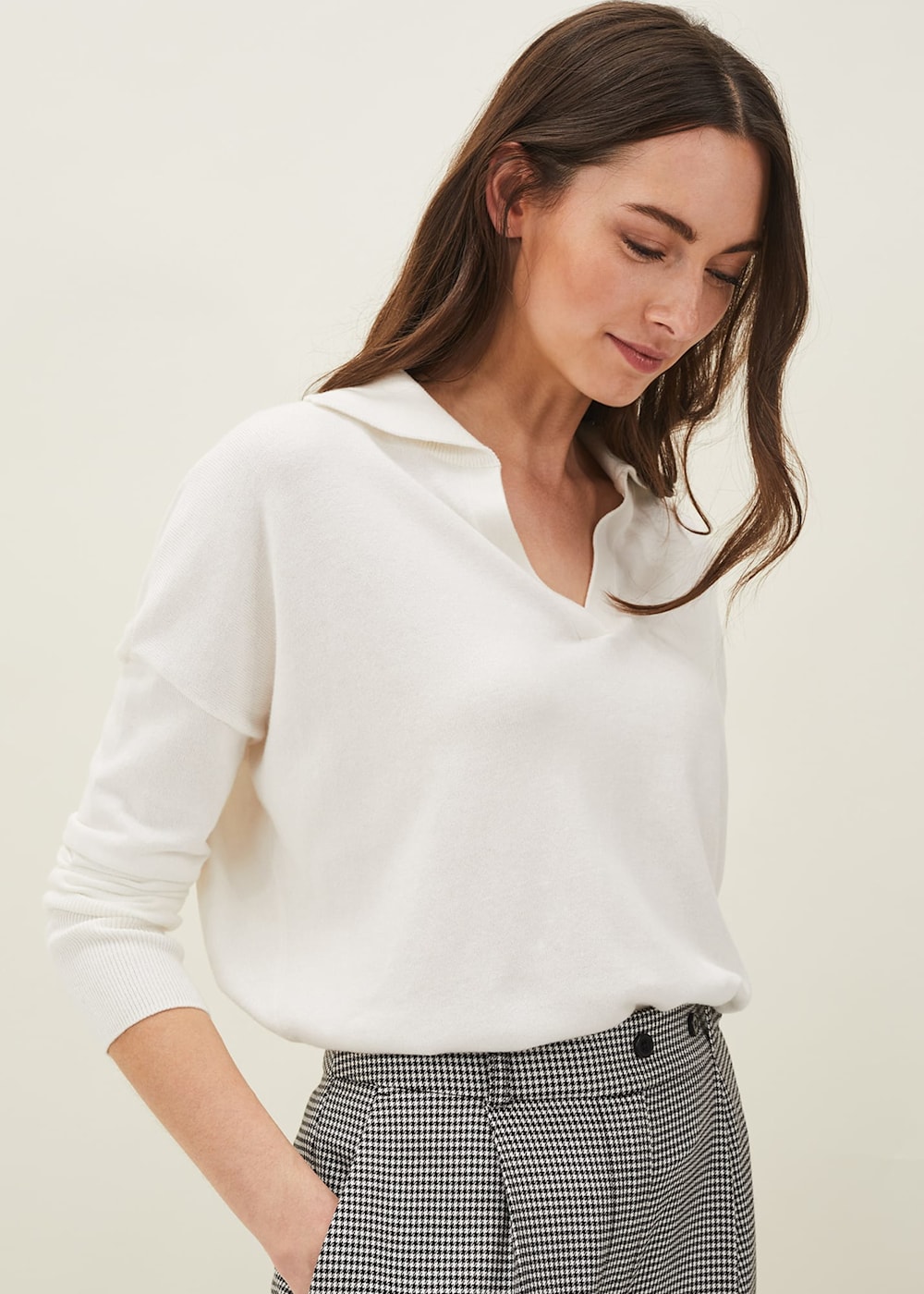 Eliena Polo Collar Knit Jumper Phase Eight UK