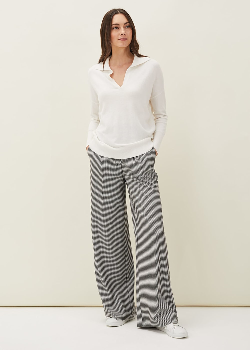 Eliena Polo Collar Knit Jumper | Phase Eight UK |