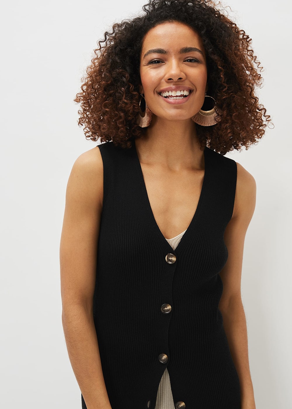 Maxi sleeveless cardigan hot sale