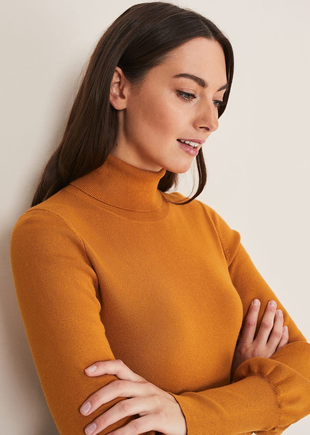Balloon sleeve knit jumper shop