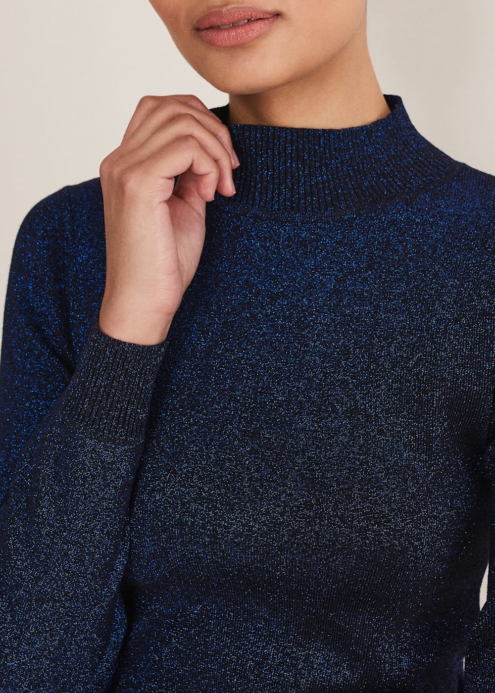 Lurex knitwear top