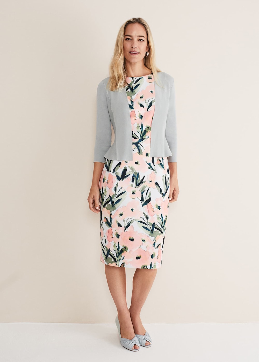 Phase eight salma knit jacket rose sales