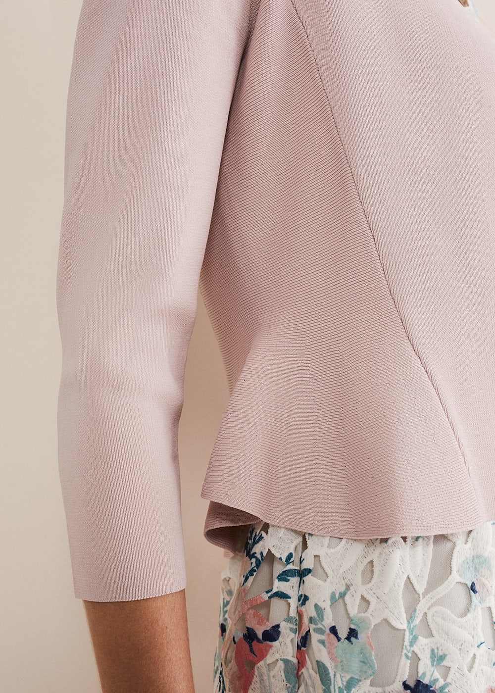 Phase eight salma knit jacket pink discount