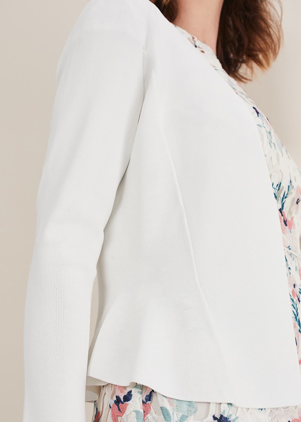 Salma Flare Hem Knitted Jacket Phase Eight UK