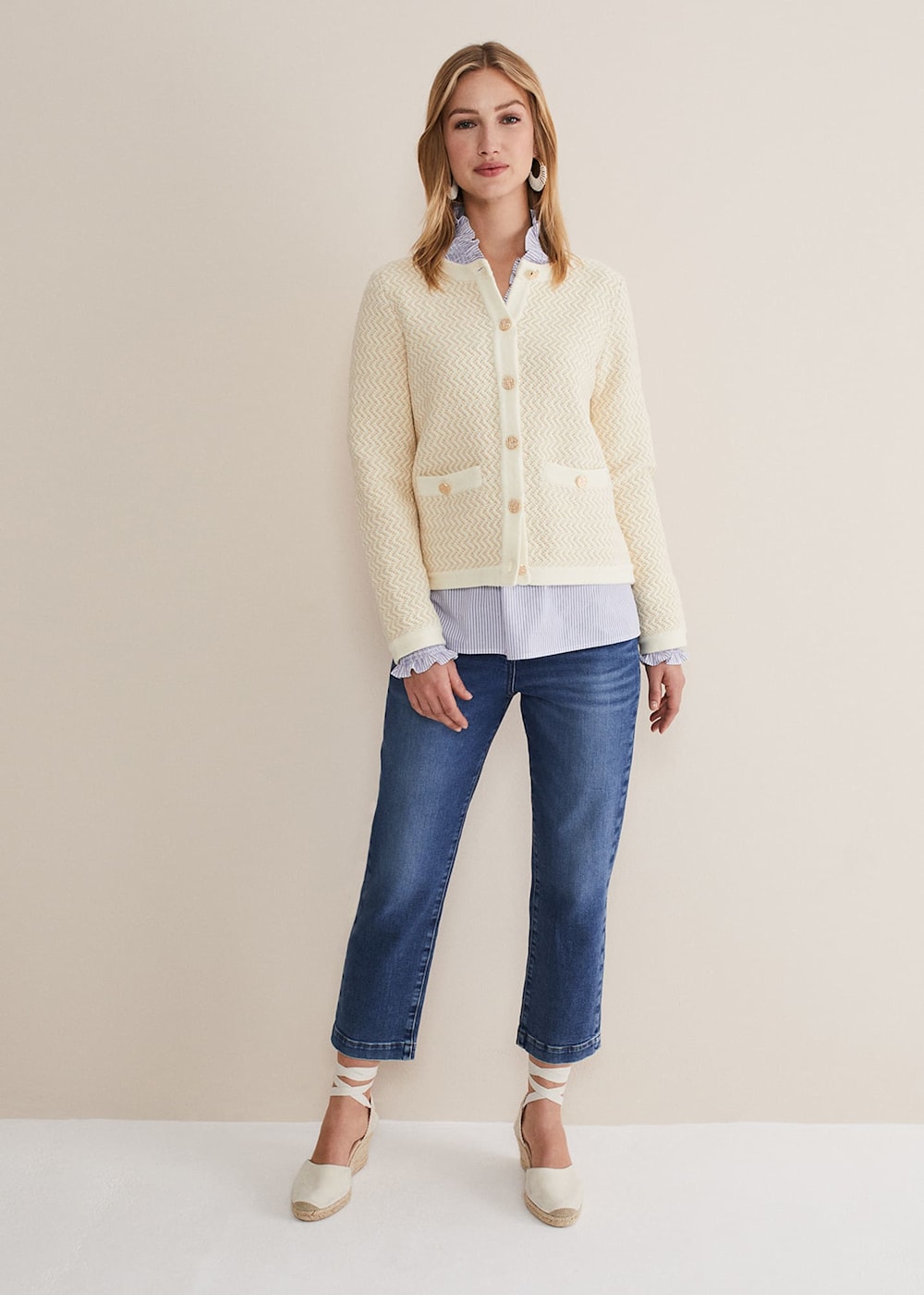 Cove Ribbed Cropped Jacket Phase Eight ROW