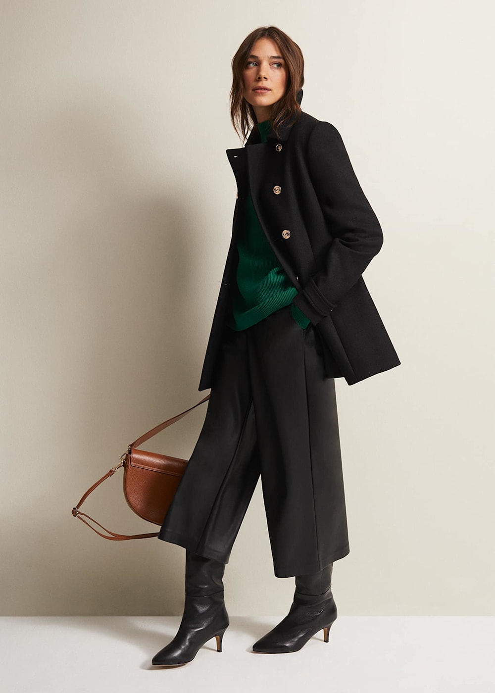Hannah Green Ribbed Jumper Phase Eight UK