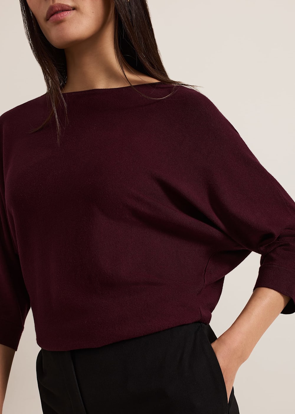 Womens burgundy jumper uk cheap