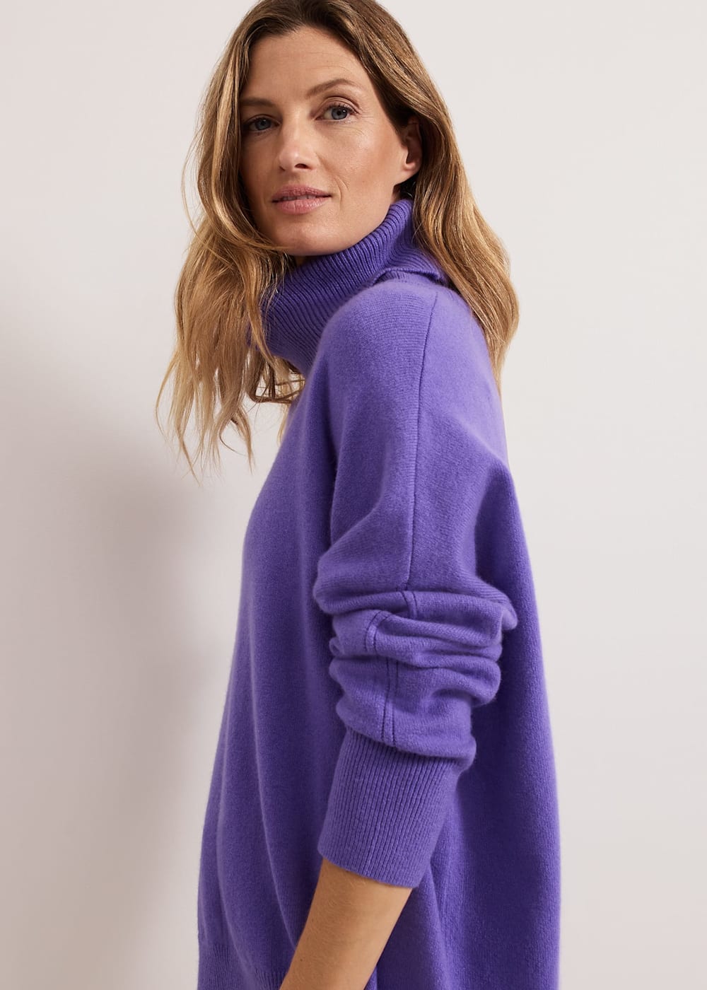 Purple cashmere jumper hot sale