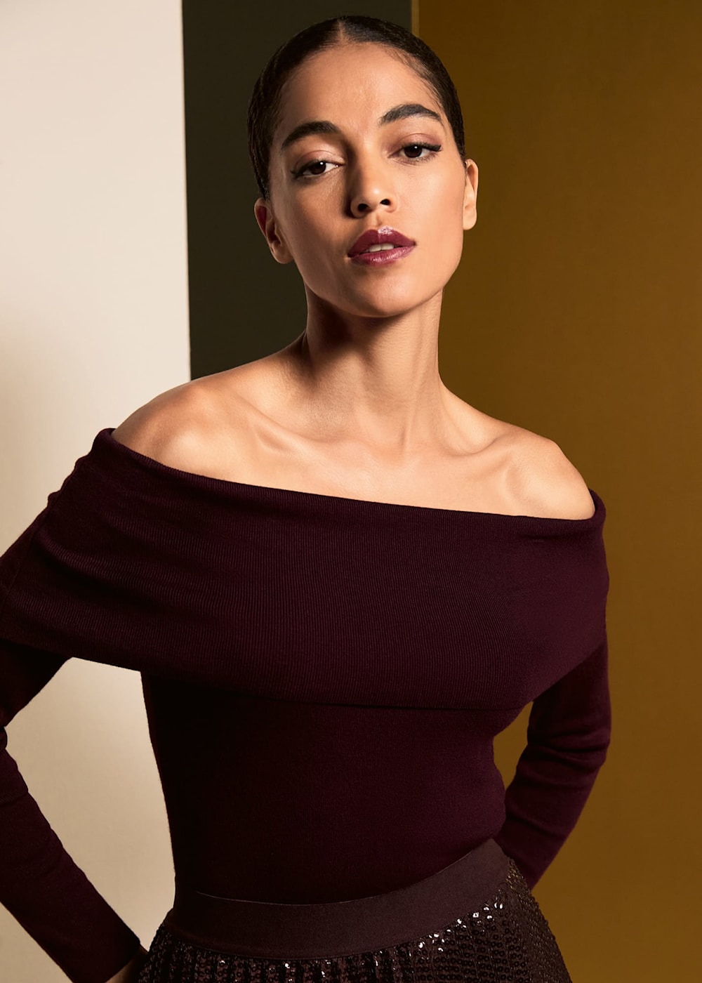 Nya Bardot Knit Top | Phase Eight UK |