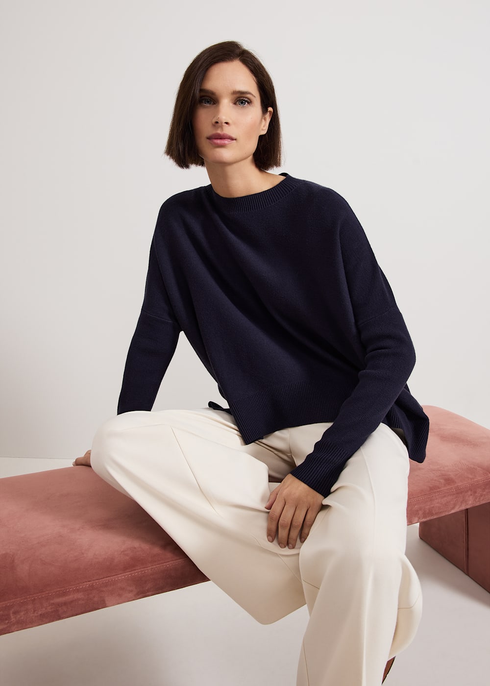 Phase Eight Kara Square Boxy Knit Top