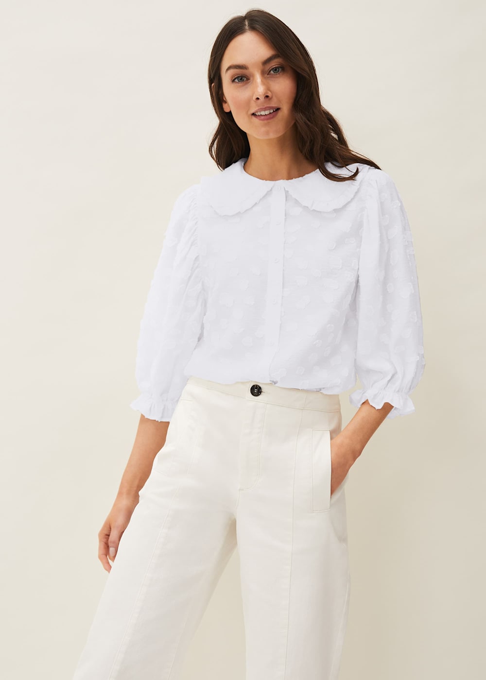Jacinta Peter Pan Collar Shirt Phase Eight UK