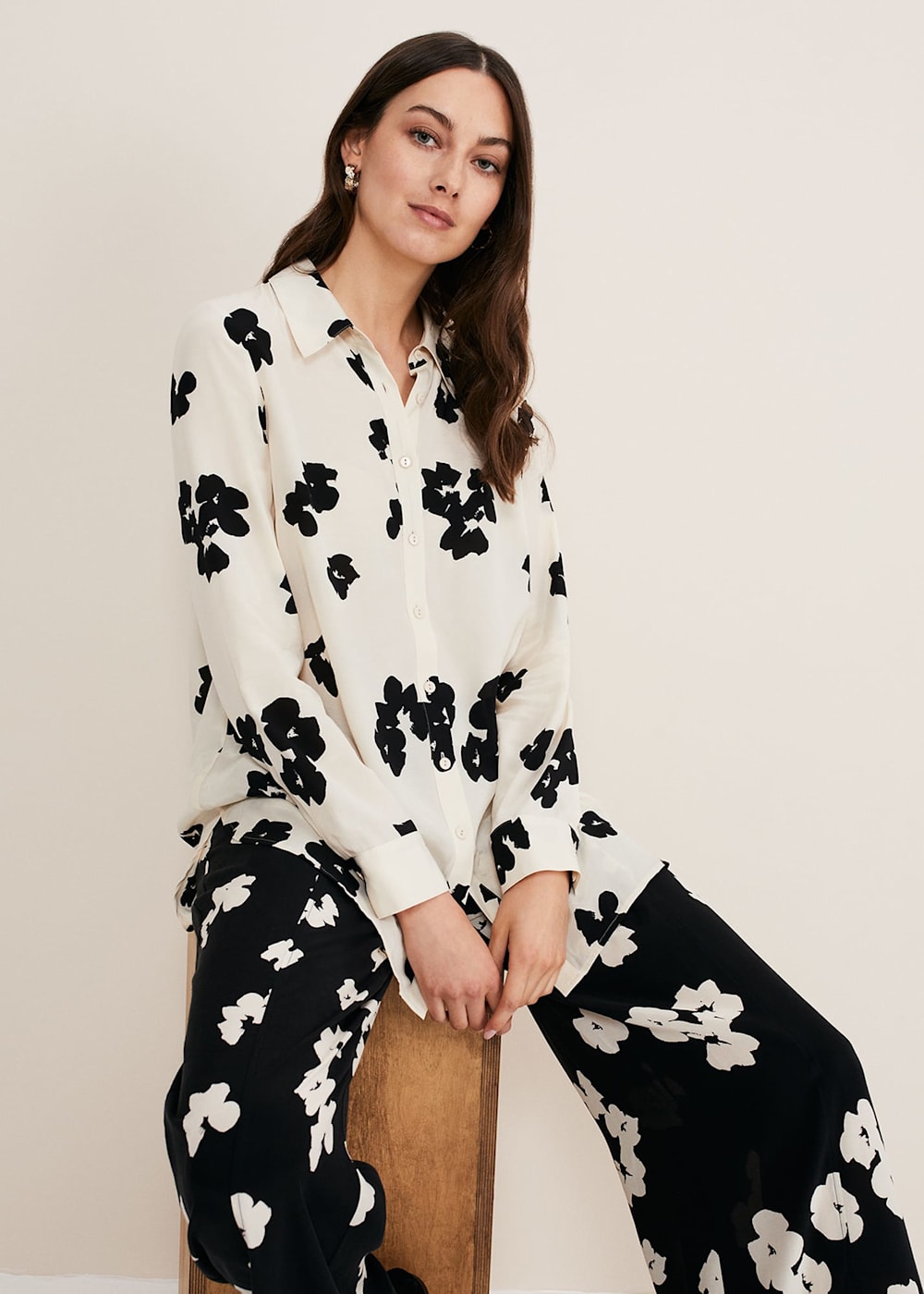 Rae Floral Longline Shirt Phase Eight UK