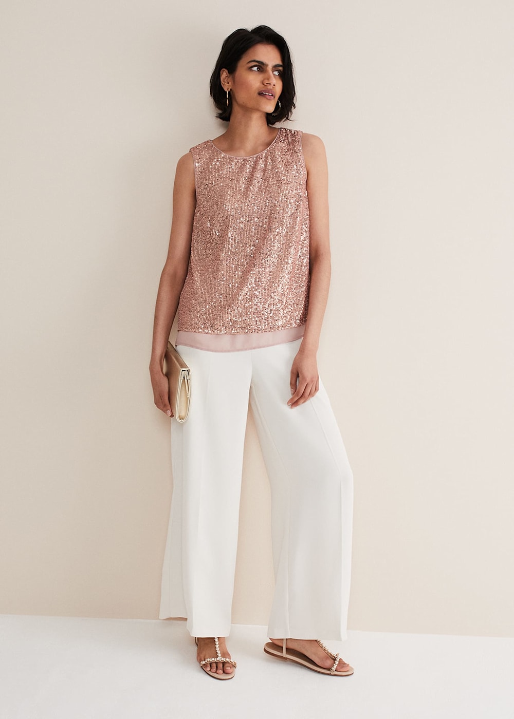 Dulcie Sequin Top Phase Eight UK