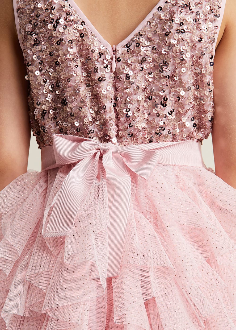 Andrina Sequin Ruffle Dress Phase Eight UK