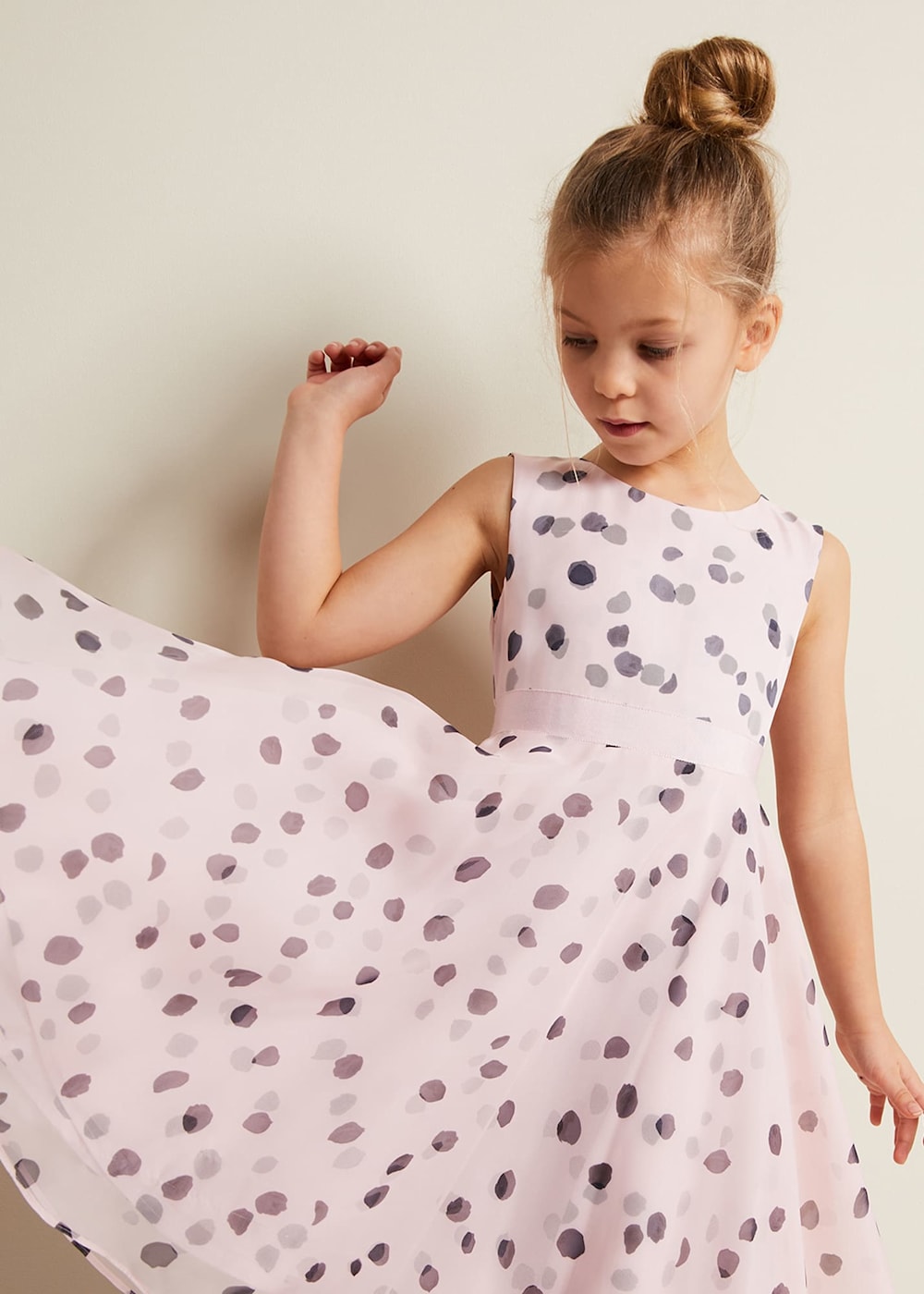 Polka dot flare dress hot sale