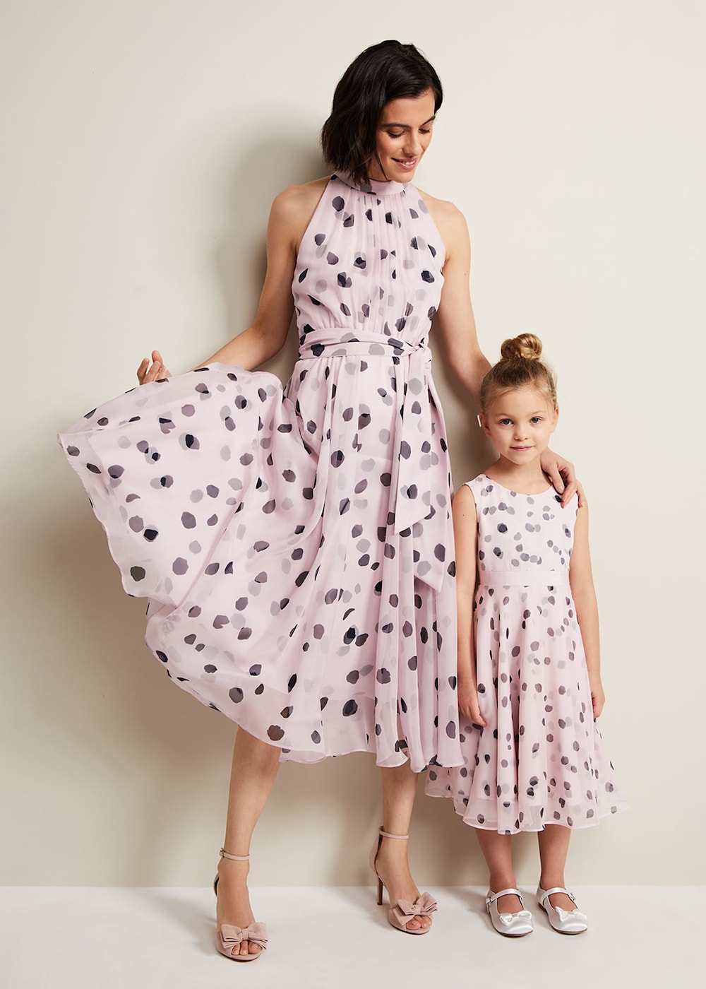 Megura Polka Dot Fit And Flare Dress Phase Eight UK