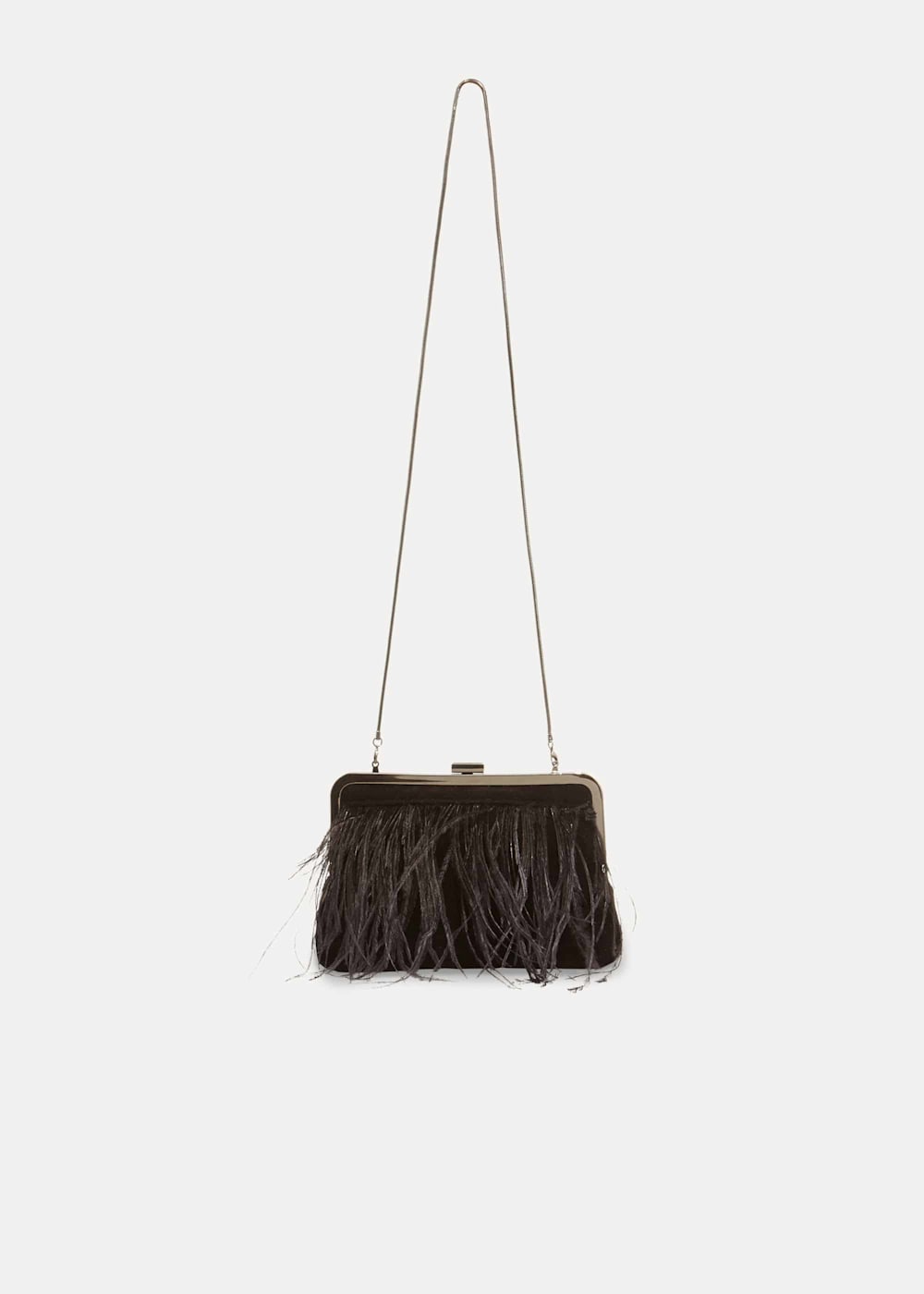 Ostrich feather clutch bag online