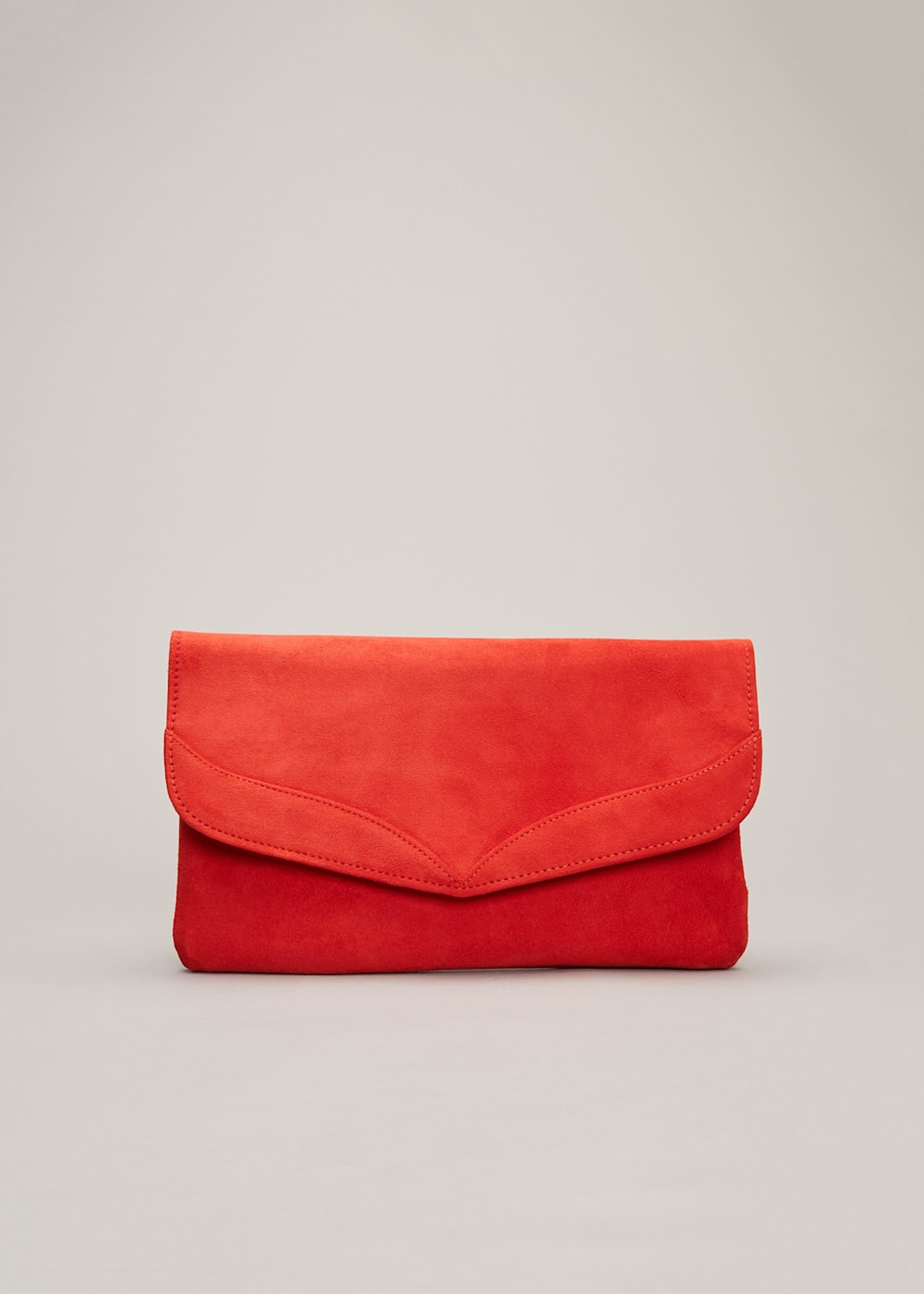 Dark red suede clutch bag store