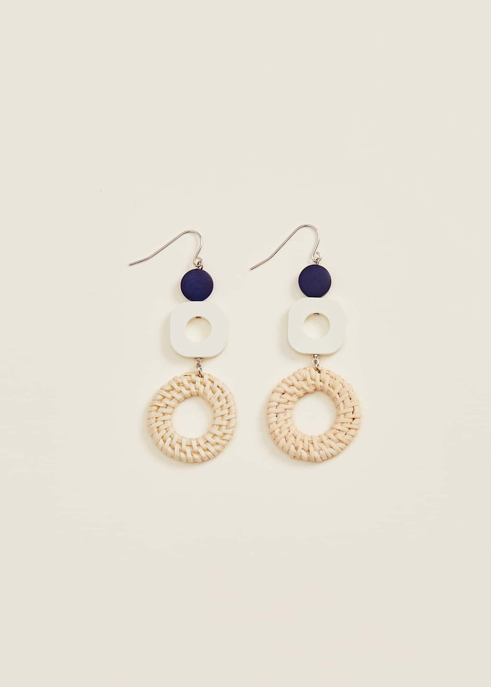 Dorie Tiered Raffia Earrings Phase Eight UK