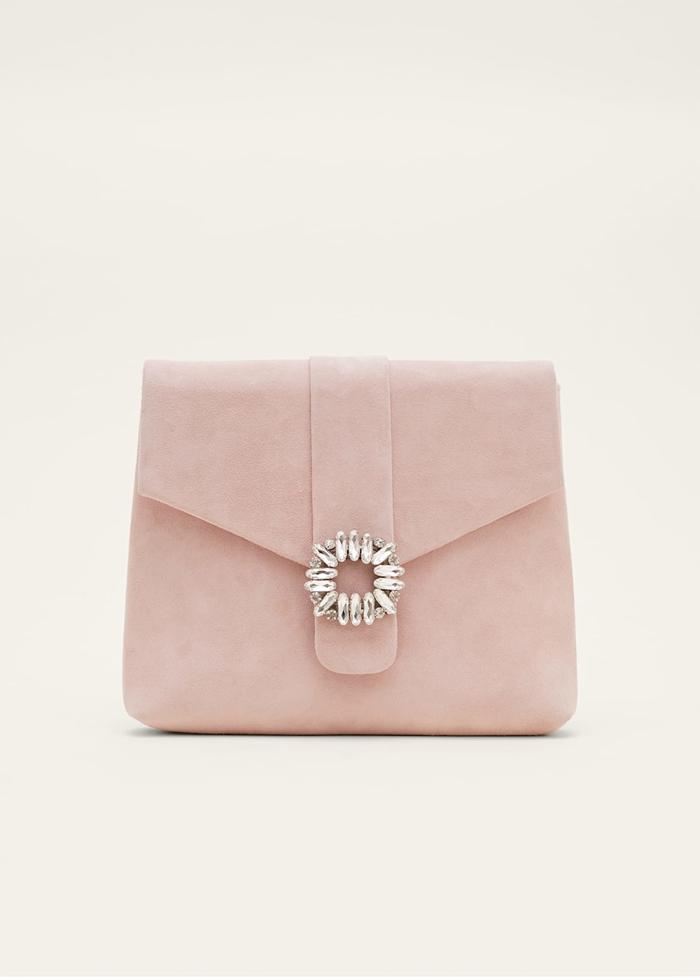 Embellished Suede Envelope Clutch Bag Phase Eight UK