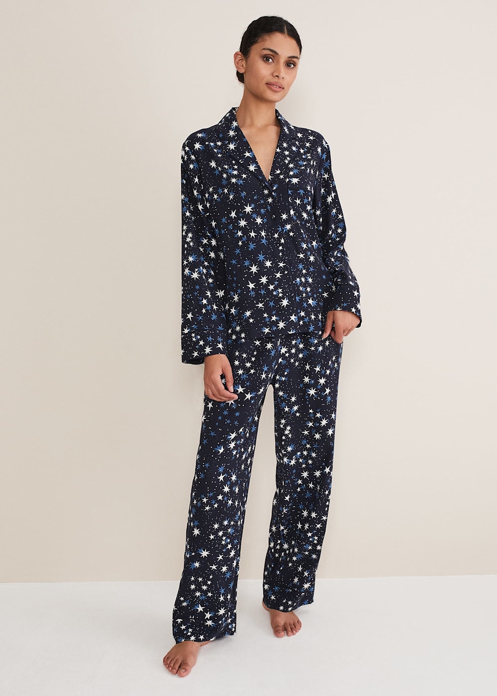 Star print loungewear top