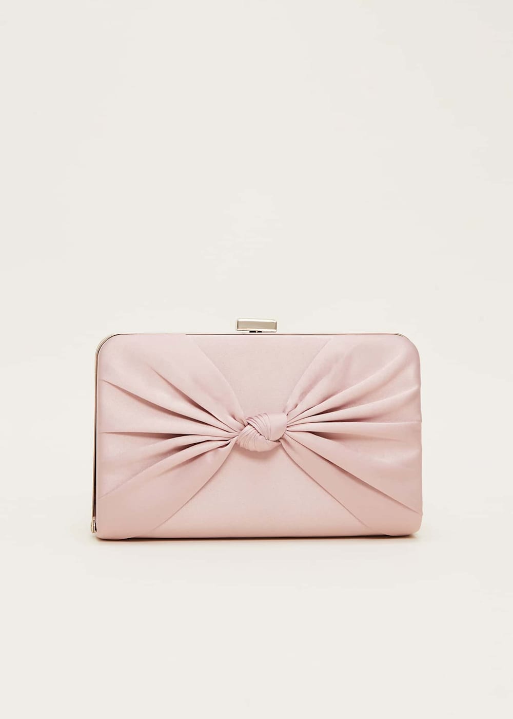 Light Blue Satin Clutch Box Phase Eight UK