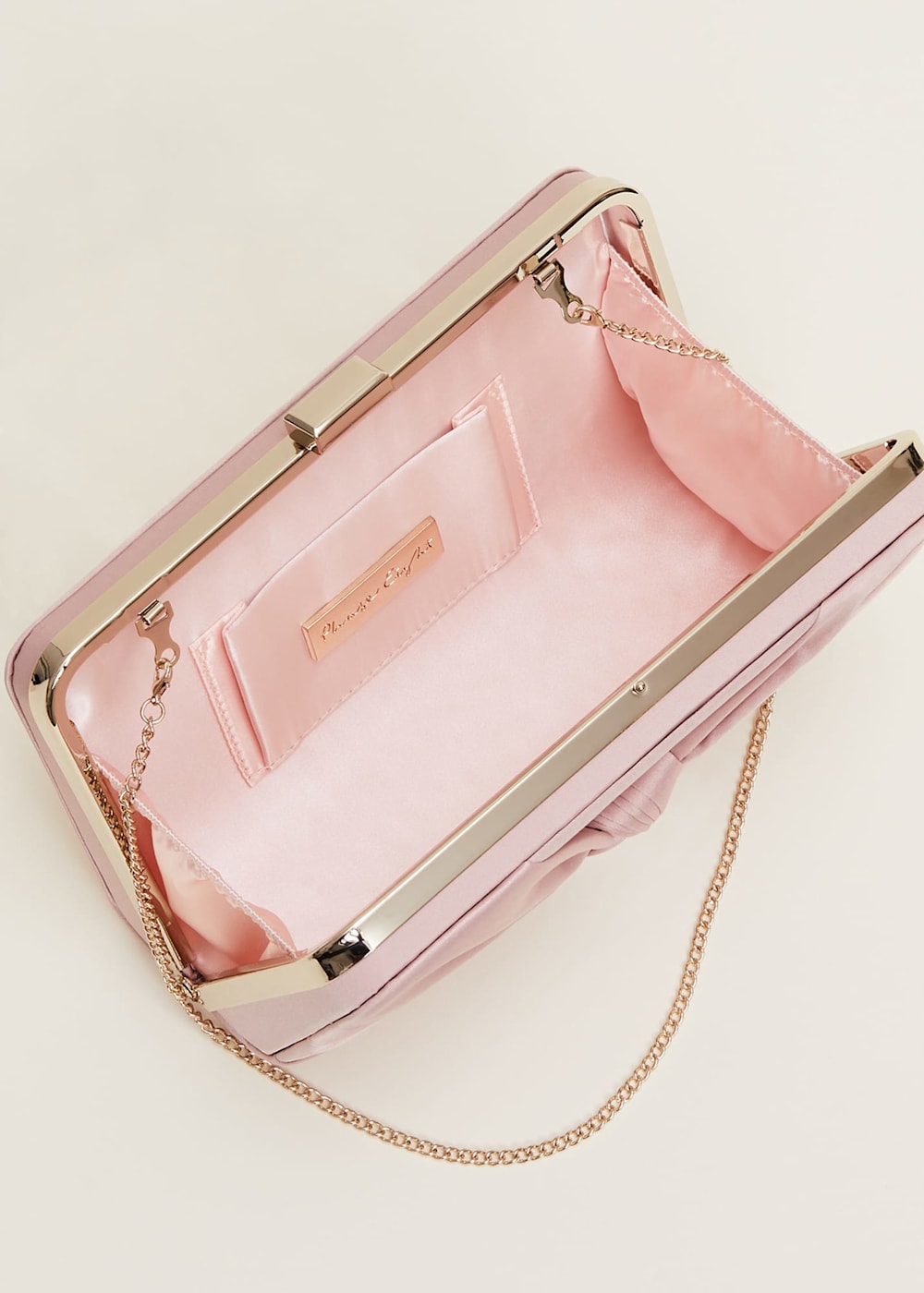 Pink box clutch bag hot sale
