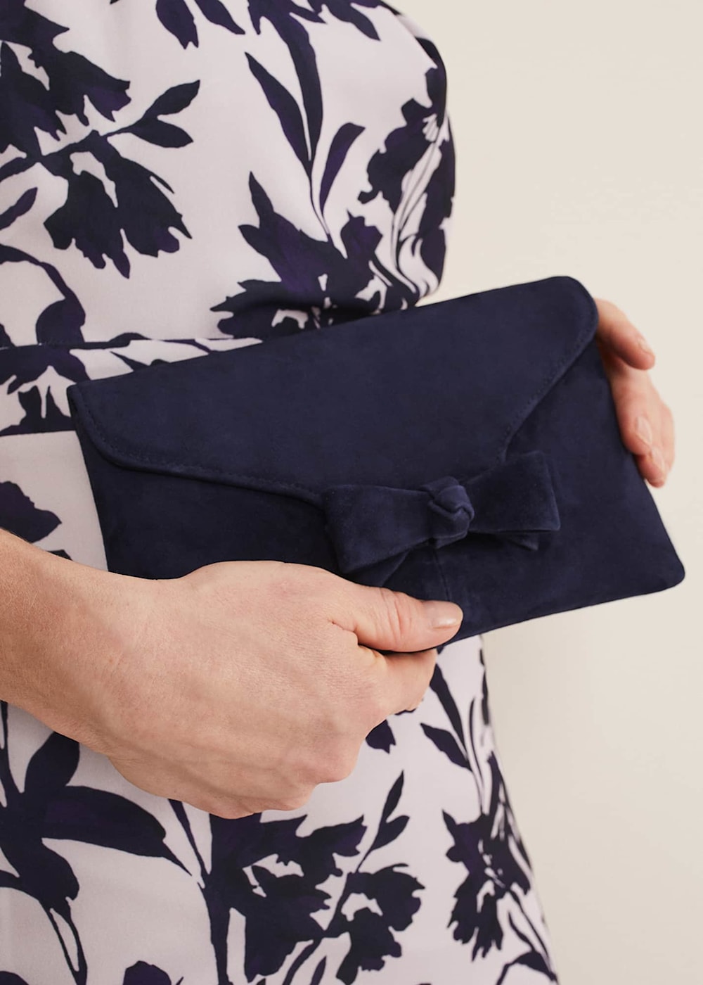 Phase eight navy clutch bag hot sale