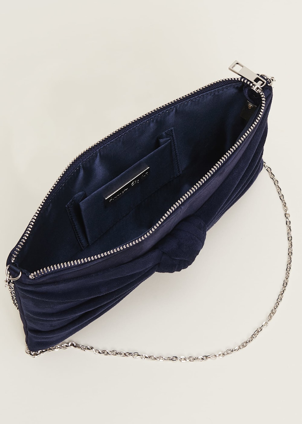 Nude Suede Clutch Bag Phase Eight ROW