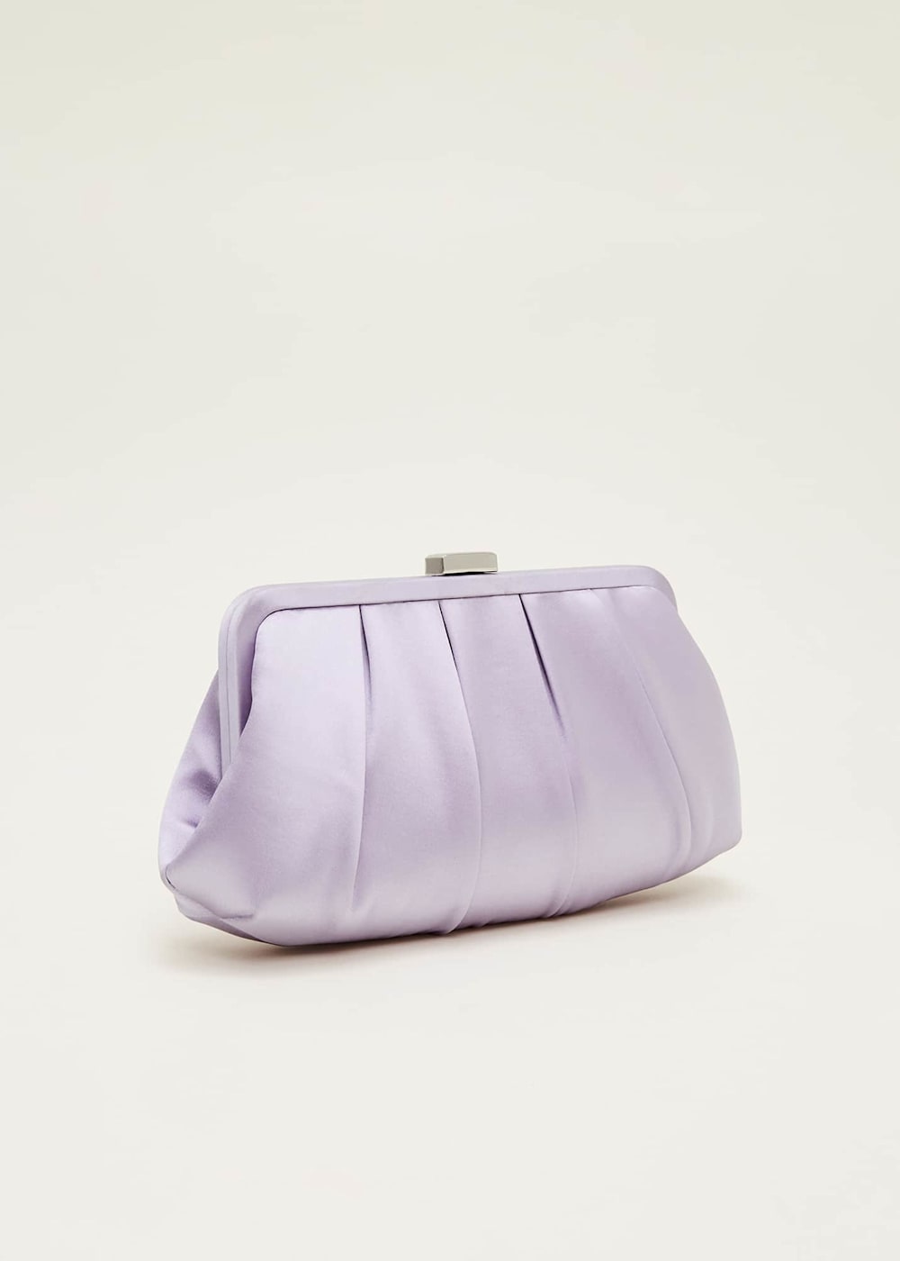 Purple satin clutch bag store
