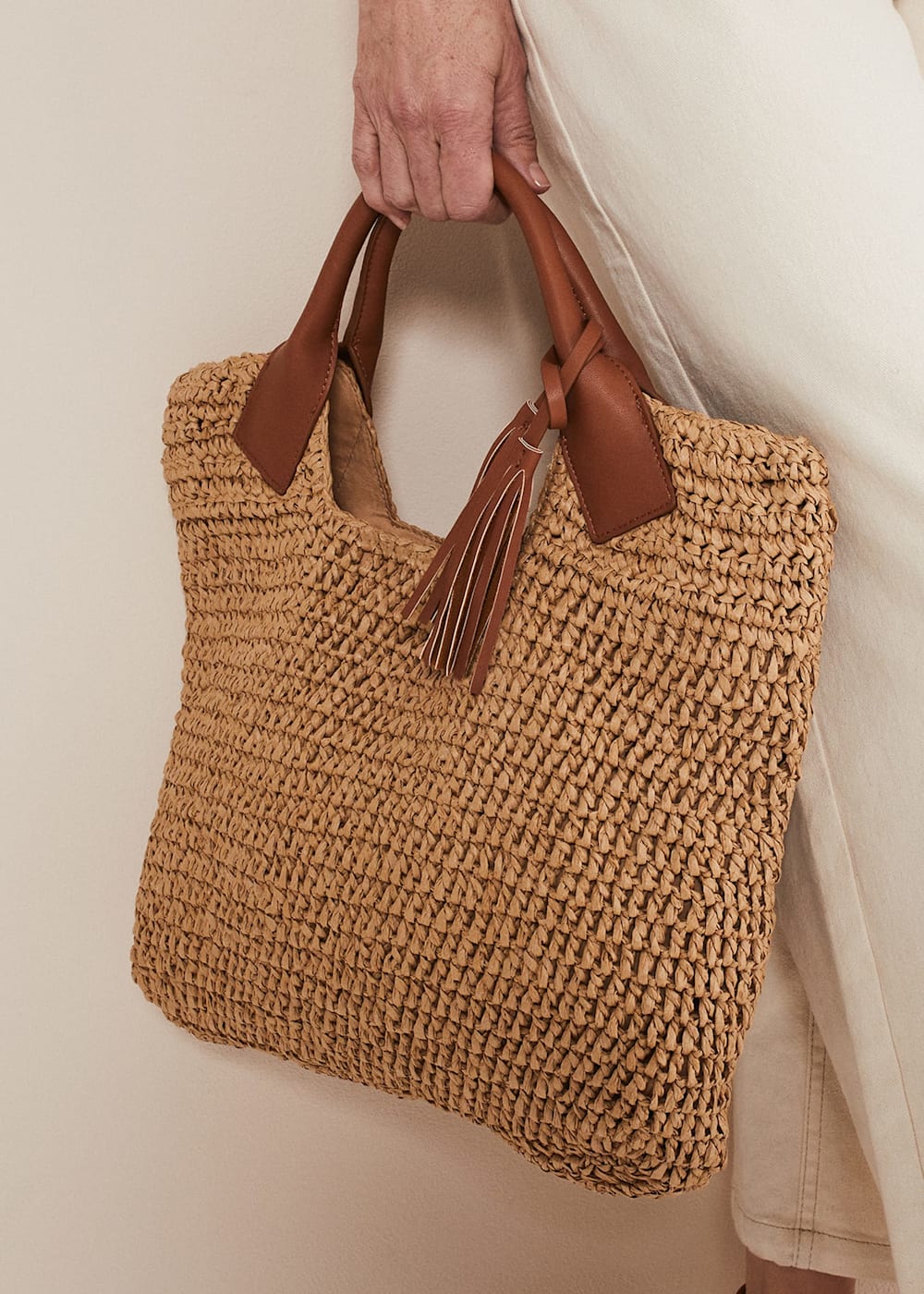 Raffia Shopper Bag Phase Eight ROW